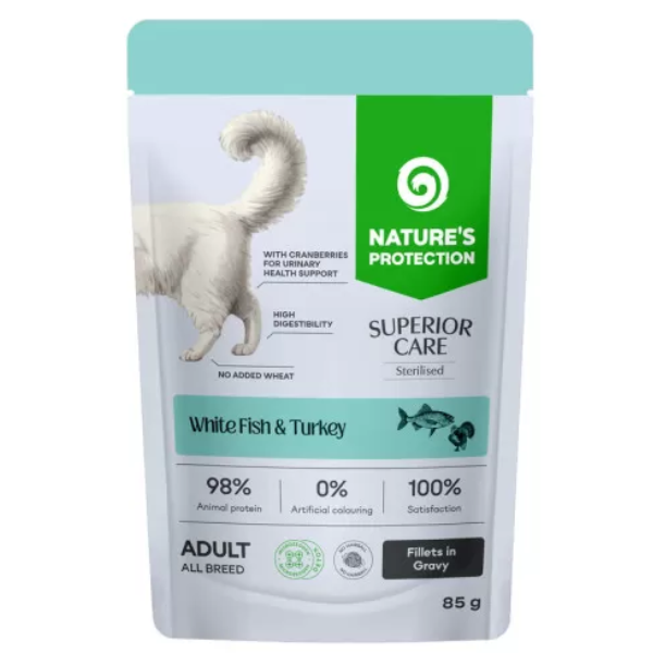 Nature’s Protection Superior Care Sterilised Cat Adult Filetti in gelatina 85 gr