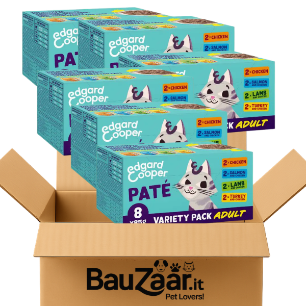 Bundle convenienza: Edgard e Cooper Cat Adult Patè Multipack 48x85 gr