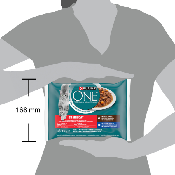Purina One Cat Sterilised filettini in salsa multipack 4x85 gr