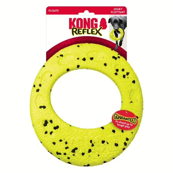 Kong Reflex Flyer Frisbee gioco galleggiante da riporto per cani