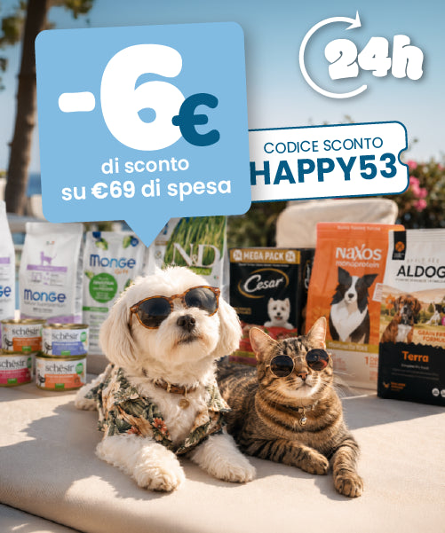 6€ DI SCONTO su soli 69€ di spesa con il codice HAPPY53