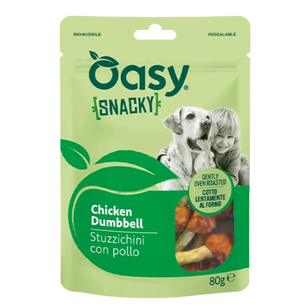 Oasy Snacky snack per cani cotto al forno Adult All Breeds 80 gr