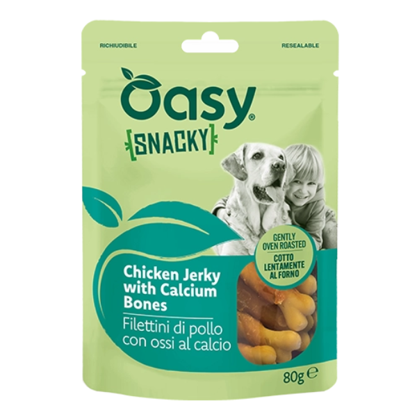 Oasy Snacky snack per cani cotto al forno Adult All Breeds 80 gr