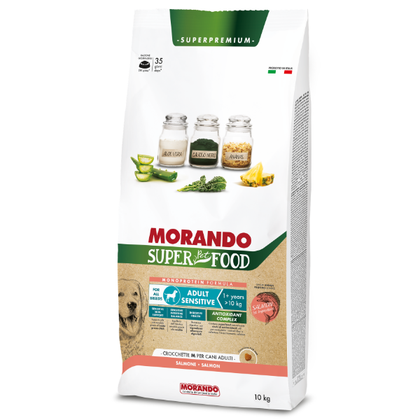 Morando SuperPetFood Dog Adult Medium Sensitive Monoprotein formula Salmone