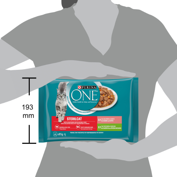 Purina One Cat Sterilised filettini in salsa multipack 4x85 gr