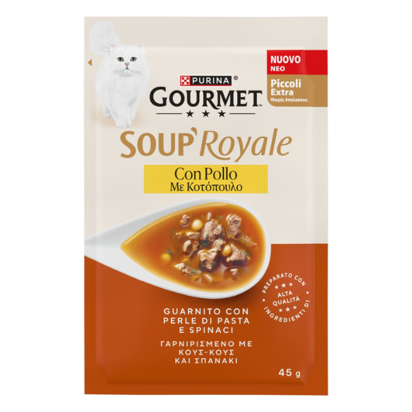 Purina Gourmet Soup Royale Filetti in brodo di cottura 45 gr