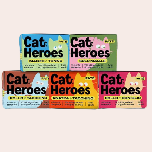 Cat Heroes Adult Patè Grain free cibo fresco da dispensa 95 gr