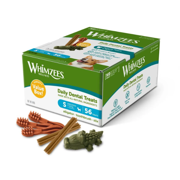 Whimzees Dog Variety Value Box Snack dentale Naturale per cani