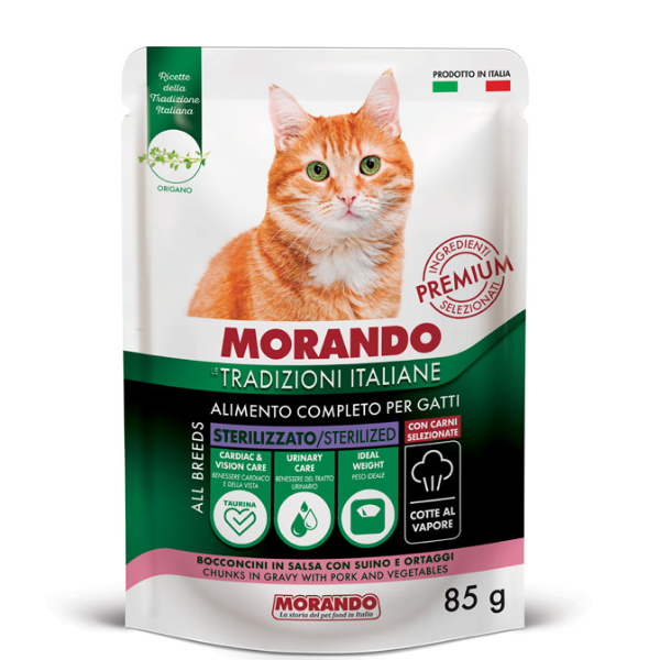 Morando Tradizioni Italiane Cat Adult Sterilized Bocconcini 85 gr