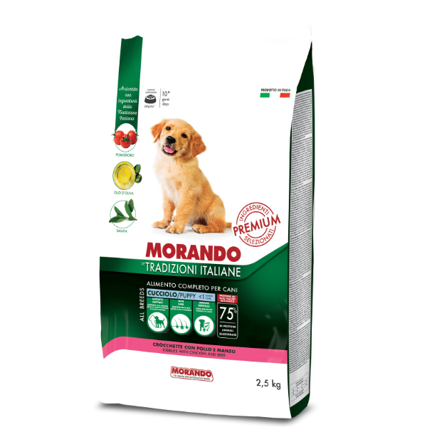 Morando Tradizioni Italiane Dog Puppy All breeds Pollo e manzo
