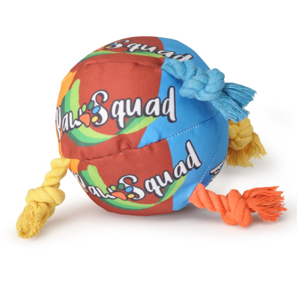 Gioco palla con corde e squeaker Play Puff Camon