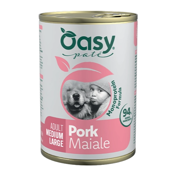 Oasy Monoprotein formula Adult Medium/Large Patè 400 gr