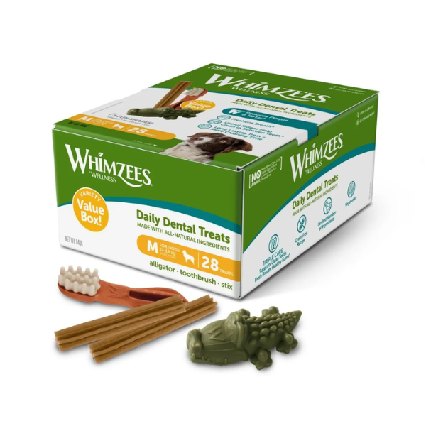 Whimzees Dog Variety Value Box Snack dentale Naturale per cani