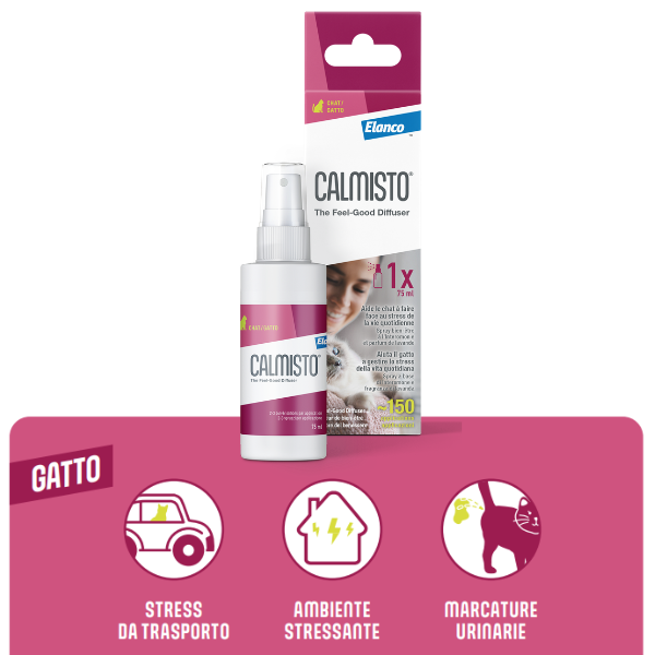 Calmisto Spray Gatto calmante per ridurre lo stress by Elanco