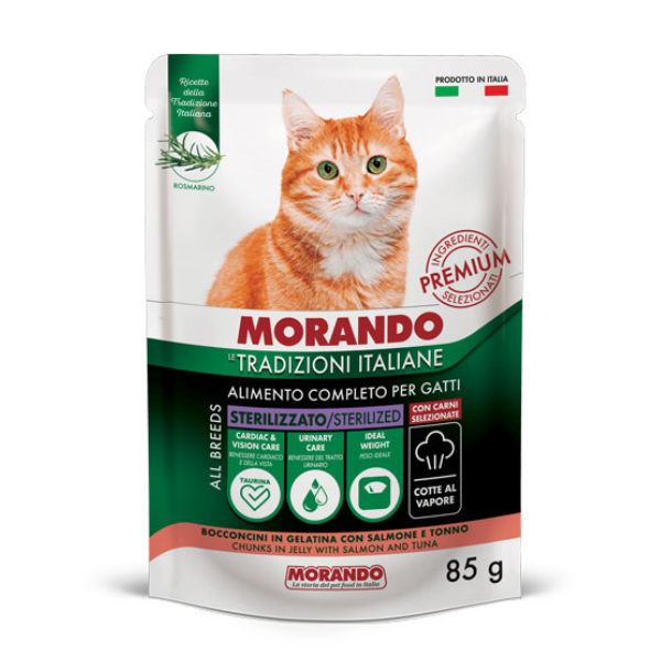 Morando Tradizioni Italiane Cat Adult Sterilized Bocconcini 85 gr
