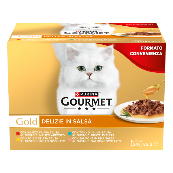 Purina Gourmet Gold Delizie in salsa Umido Gatto Multipack 24x85g