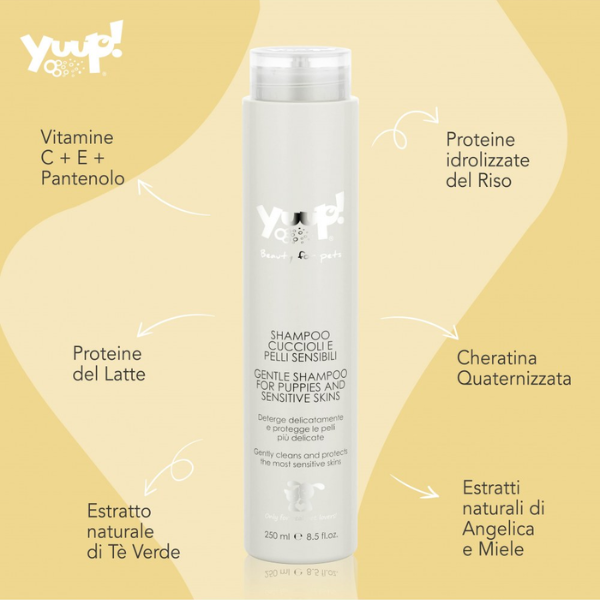 Shampoo Cuccioli e pelli sensibili Yuup