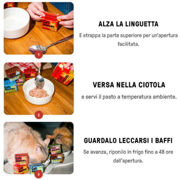 Cat Heroes Adult Patè Grain free cibo fresco da dispensa 95 gr
