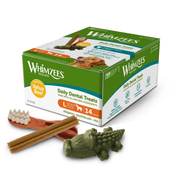 Whimzees Dog Variety Value Box Snack dentale Naturale per cani