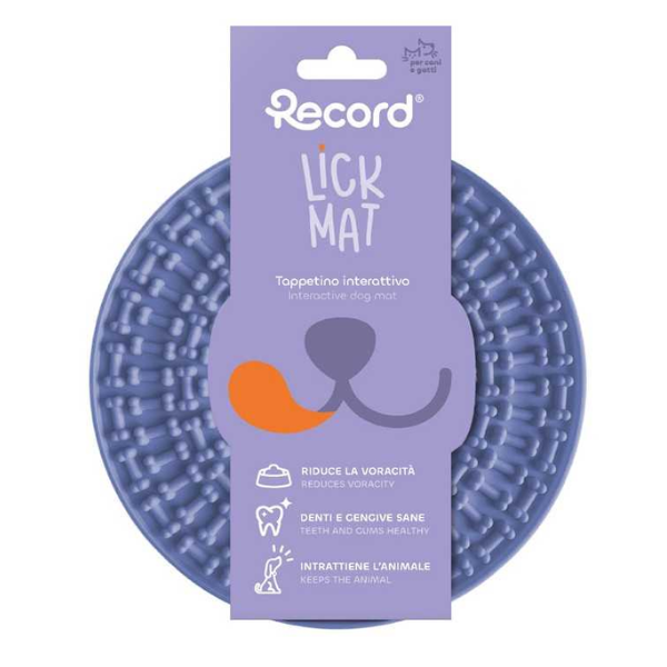 Tappetino da leccare per cani Lick mat rotondo per cani e gatti Record