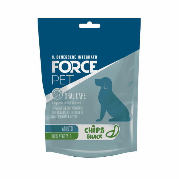 Forcepet Dog Adult Oral Care Chips Snack 100% vegetale 85gr