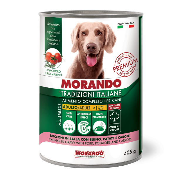 Morando Tradizioni Italiane Dog Adult All breeds Bocconi in salsa 405 gr