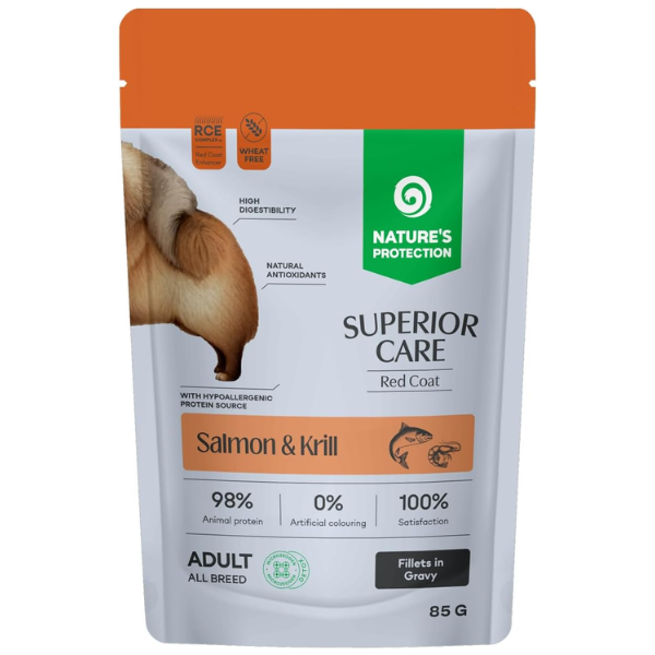 Nature’s Protection Superior Care Red Coat Dog Adult All Breeds Filetti in gelatina 85 gr