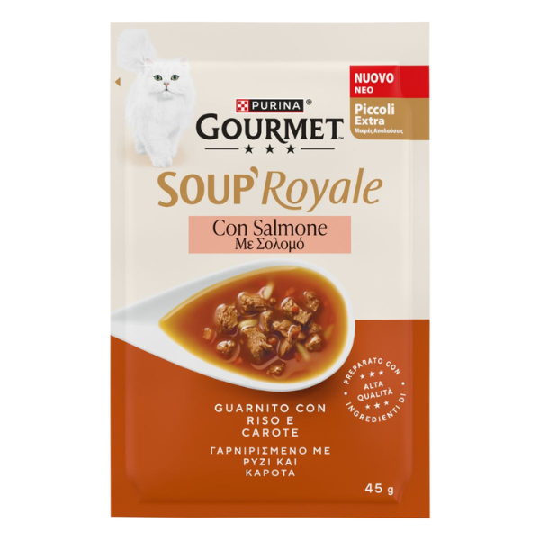 Purina Gourmet Soup Royale Filetti in brodo di cottura 45 gr