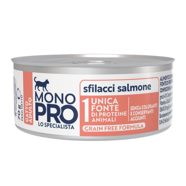 Monopro lo specialista Cat Adult Sterilised Grain free Sfilaccetti 70 gr