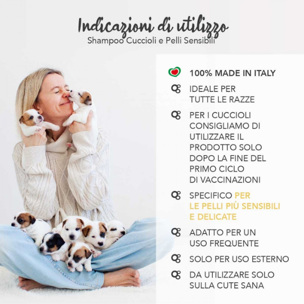 Shampoo Cuccioli e pelli sensibili Yuup