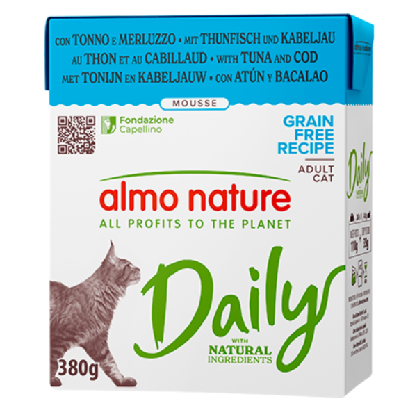 Almo Nature Daily Natural Grain Free Cat Adult 380 gr