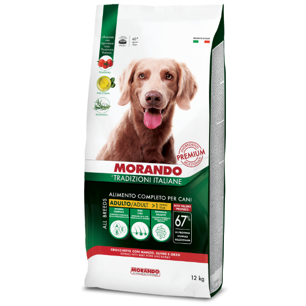 Morando Tradizioni Italiane Dog Adult All breeds Manzo, suino e orzo