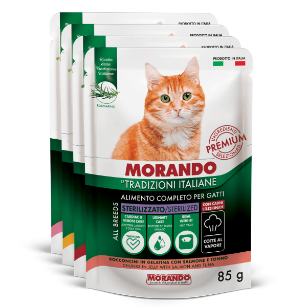 Morando Tradizioni Italiane Cat Adult Sterilized Bocconcini 85 gr
