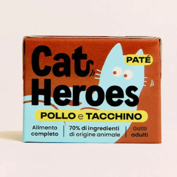 Cat Heroes Adult Patè Grain free cibo fresco da dispensa 95 gr