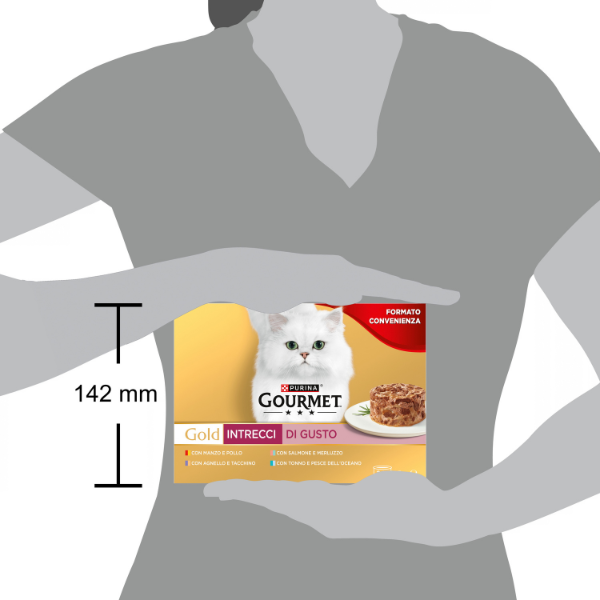 Purina Gourmet Gold Intrecci di Gusto Umido Gatto Multipack 24x85g