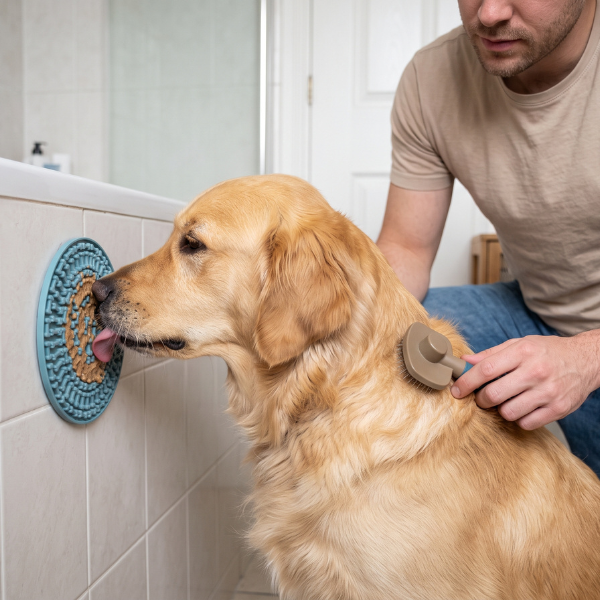 Tappetino da leccare per cani Lick mat rotondo per cani e gatti Record
