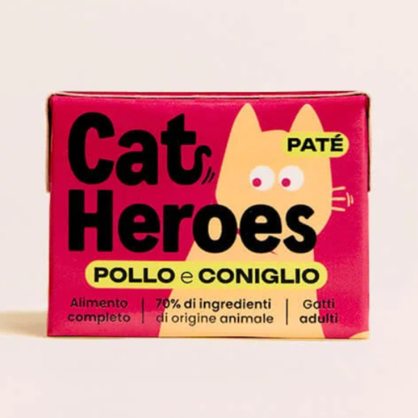 Cat Heroes Adult Patè Grain free cibo fresco da dispensa 95 gr