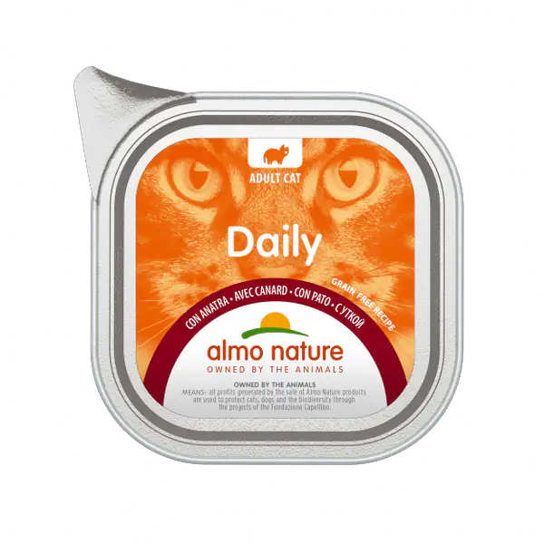 Almo Nature Daily Grain Free Menù Cat 100 gr  Anatra bauzaarit.myshopify.com