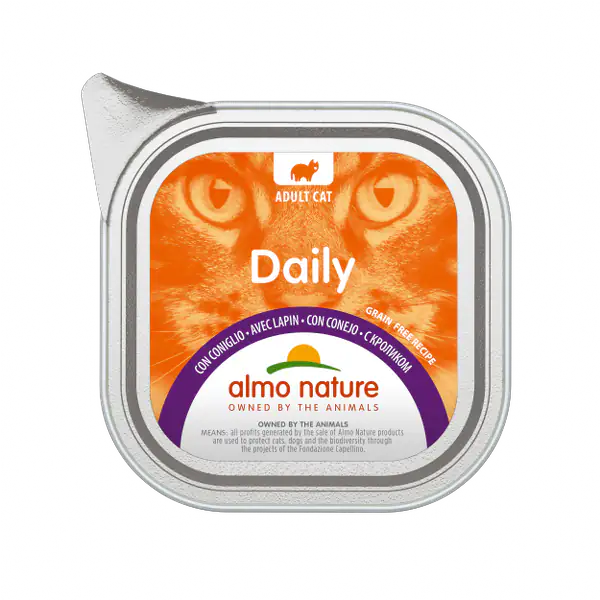 Almo Nature Daily Grain Free Menù Cat 100 gr  Coniglio bauzaarit.myshopify.com