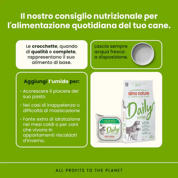 Almo Nature Daily Ingredienti naturali All Breeds con Agnello, pollo e riso   bauzaarit.myshopify.com