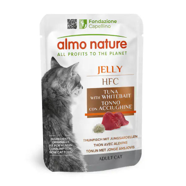 Almo Nature HFC Jelly Natural Cat 55 gr  Tonno e acciughine bauzaarit.myshopify.com