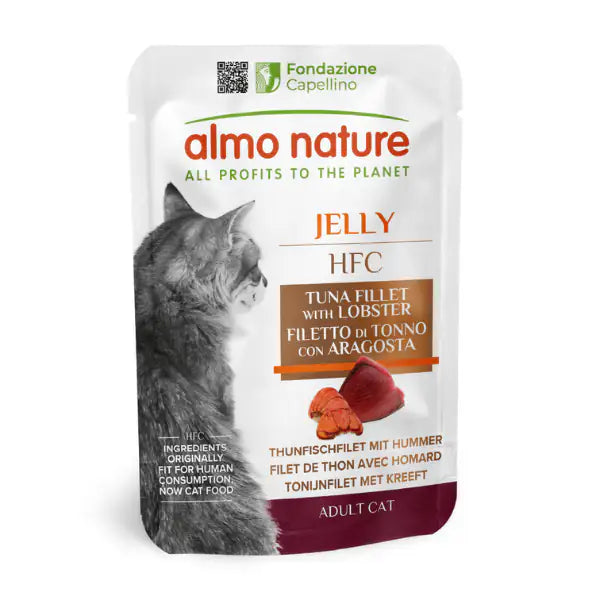 Almo Nature HFC Jelly Natural Cat 55 gr  Tonno e aragosta bauzaarit.myshopify.com