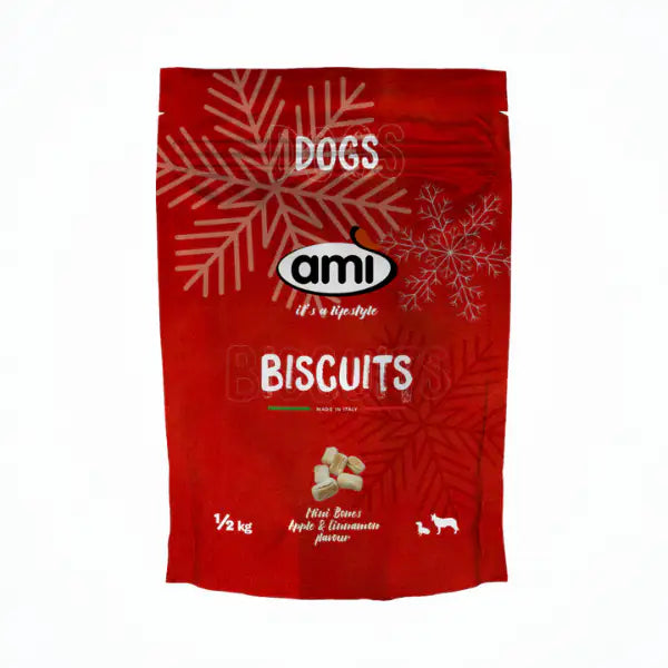 Amì Small Gestures of Love Biscotti Vegetali per cani Winter 500 gr  Mela e cannella bauzaarit.myshopify.com