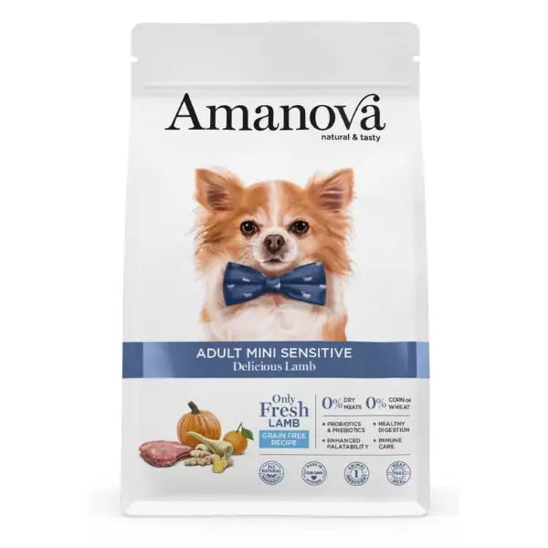 Amanova Adult Mini Sensitive Agnello Fresco Grain Free  2 kg bauzaarit.myshopify.com