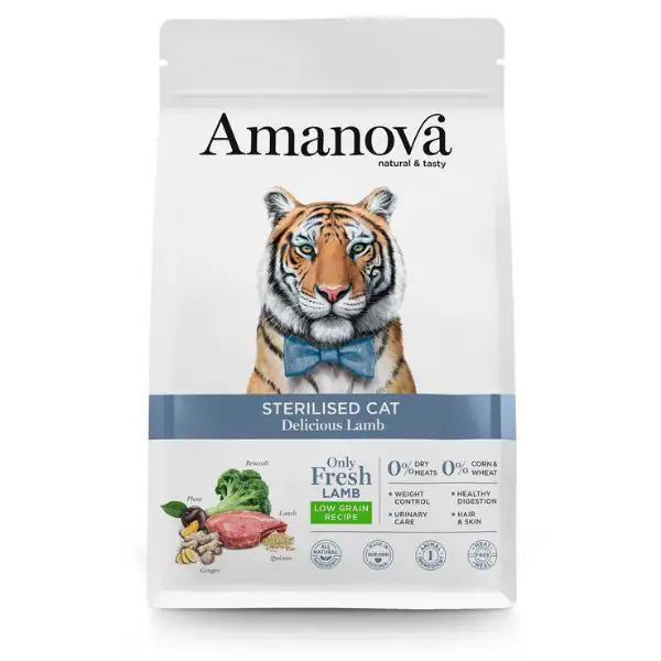 Amanova Sterilised Cat Agnello Fresco  1,5 kg bauzaarit.myshopify.com