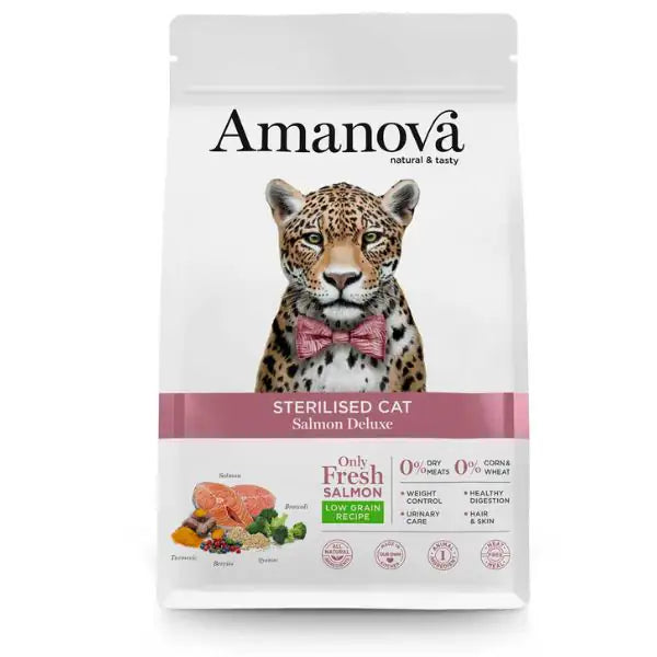 Amanova Sterilised Cat Salmone Fresco  1,5 kg bauzaarit.myshopify.com