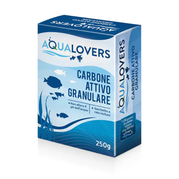 Aqualovers Carbone attivo granulare  250 gr bauzaarit.myshopify.com