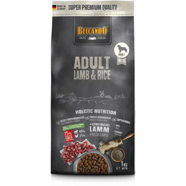 Belcando Super Premium Dog Adult Medium/Large Agnello e riso  1 Kg bauzaarit.myshopify.com