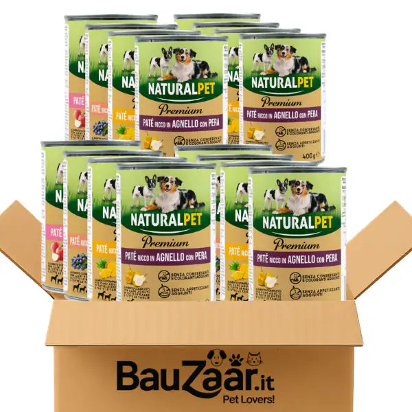 Bundle convenienza: NaturalPet Premium Patè 20x400 gr multigusto   bauzaarit.myshopify.com