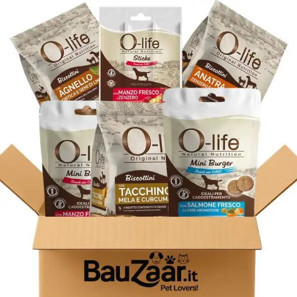 Bundle convenienza: O-life snack per cani Grain Free Taste Mix scorta   bauzaarit.myshopify.com